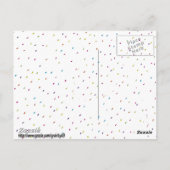 Zum Geburtstagskind! Postkarte (Rückseite)