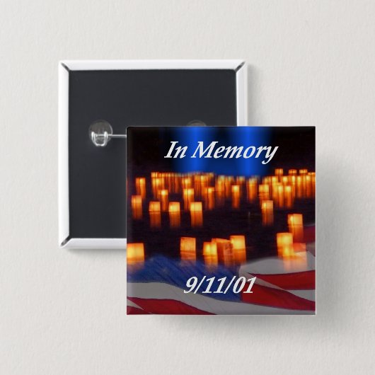 Zum Gedenken an 9/11! Button (Vorne & Hinten)