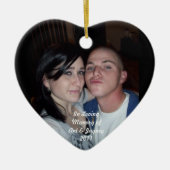 Zum Gedenken an Anthony- u. Jayneywatson Keramikornament (Vorne)