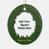 Zum Gedenken an Baum-Verzierung des Keramikornament (Links)