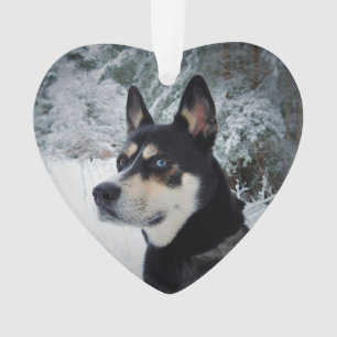 Zum Gedenken an den verstorbenen Hund Weihnachtsan Ornament