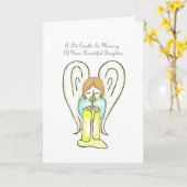 Zum Gedenken an Ihre Tochter auf Karte der Mutter (Gelbe Blume)