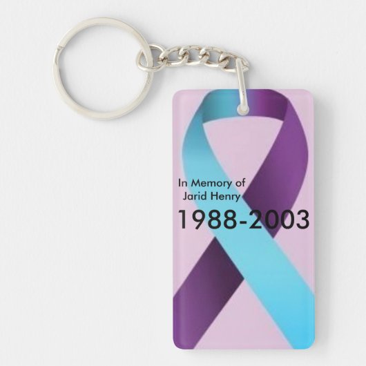 Zum Gedenken an Jarid Henry Schlüsselanhänger (Vorderseite)