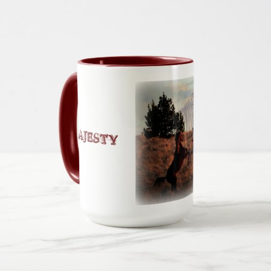 "Zum Gedenken an Major" Tasse (Vorderseite Links)