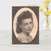 Zum Gedenken an Mutter Karte (Gelbe Blume)