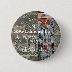Zum Gedenken an SSG Edmond Lo 797. Ord. Co. EOD Button
