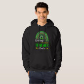 Zum Glück 1. Klasse Lehrer je St Patrick's Day L Hoodie (Vorne ganz)