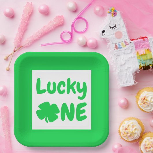 Zum Glück 1 St Patrick's Day 1. Pappteller (Party)