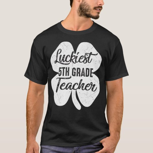 Zum Glück 5. Klasse Lehrer Funny St Patrick's Day T-Shirt (Vorderseite)