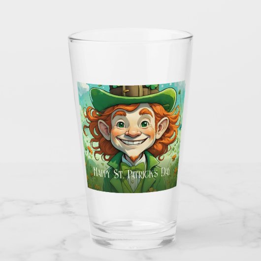 Zum Glück am St. Patrick's Day Glas (Vorderseite)