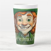 Zum Glück am St. Patrick's Day Milchtasse (Vorderseite)