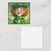 Zum Glück am St. Patrick's Day Mitteilungskarte (Vorne/Hinten)
