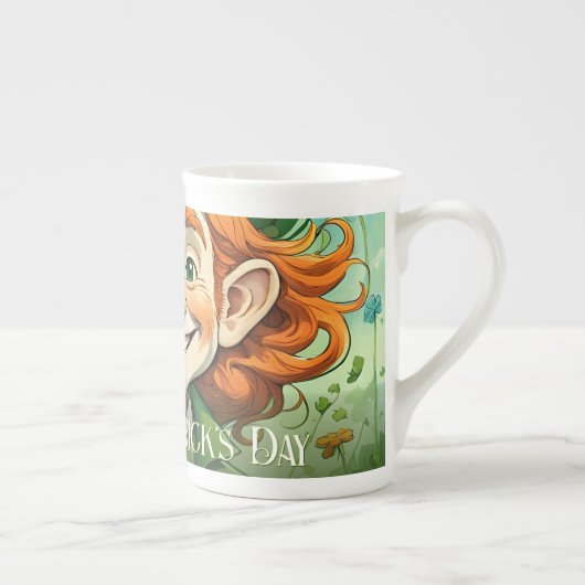Zum Glück am St. Patrick's Day Porzellantasse (Rechts)