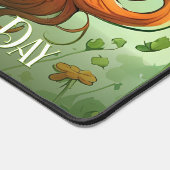 Zum Glück am St. Patrick's Day Schreibtischunterlage (Ecke)