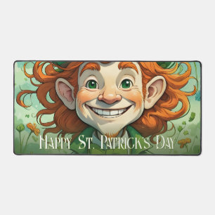 Zum Glück am St. Patrick's Day Schreibtischunterlage