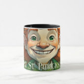 Zum Glück am St. Patrick's Day Tasse (Zentrum)