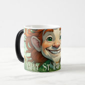 Zum Glück am St. Patrick's Day Verwandlungstasse (Vorderseite Links)