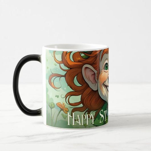 Zum Glück am St. Patrick's Day Verwandlungstasse (Links)