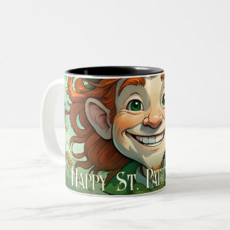 Zum Glück am St. Patrick's Day Zweifarbige Tasse