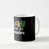 Zum Glück Beraterschule St Patrick's Day Kaffeetasse (VorderseiteRechts)