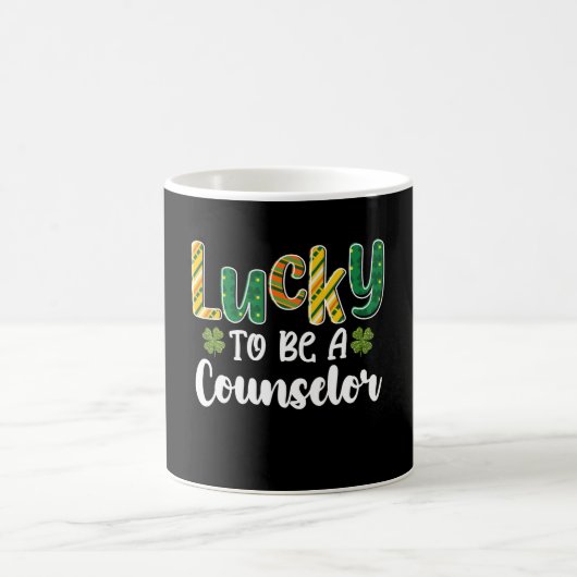 Zum Glück Beraterschule St Patrick's Day Kaffeetasse (Mittel)
