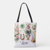 Zum Glück Brushstroke, St. Patrick's Day Tasche (Rückseite)