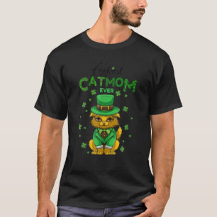 Zum Glück Catmom je St Patrick Day Chat Lover T-Shirt
