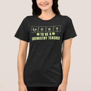 Zum Glück Chemielehrer St. Patrick's Day Tri-Blend Shirt
