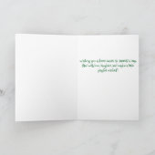 Zum Glück der Feiertag St. Patrick Feiertagskarte (Innenseite)