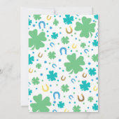 Zum Glück ein Geburtstag Einladung St. Patrick's P (Rückseite)