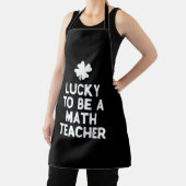 Zum Glück ein Mathematiklehrer St Patricks Day Iri Schürze (InSitu)