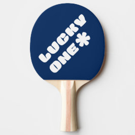 Zum Glück ein Ping Pong Paddle - Blau Tischtennis Schläger