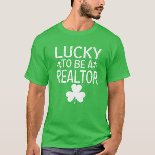Zum Glück ein Realtor St Patricks Day Irish Real E T-Shirt