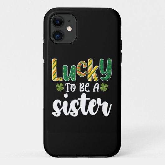 Zum Glück ein Schwesterfamilie St Patrick's Day zu Case-Mate iPhone Hülle (Rückseite)
