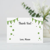 Zum Glück ein St. Patrick's Day Danke, dass ihr Ka Dankeskarte (Stehend Vorderseite)