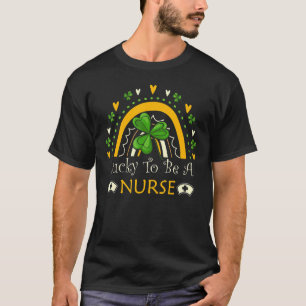 Zum Glück, eine Krankenschwester Funny Frau Saint T-Shirt