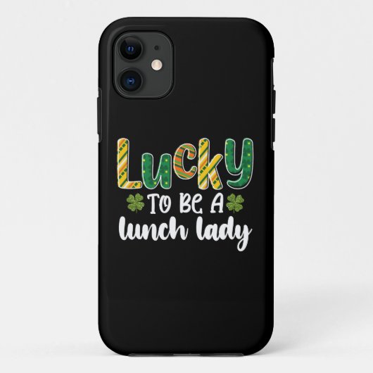 Zum Glück eine Lunch Lady School St Patrick's Day  Case-Mate iPhone Hülle (Rückseite)