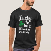 Zum Glück eine zweifache Mama St Patrick's Day Iri T-Shirt (Vorderseite)