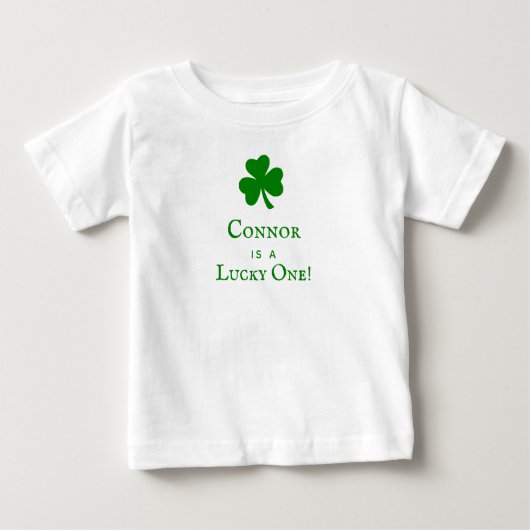Zum Glück eins! St. Patrick's Day Baby T-shirt (Vorderseite)