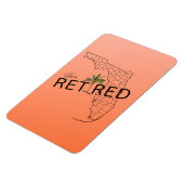 Zum Glück ermüdet Florida Map und Tropical Palm Tr Magnet (Linke Seite)