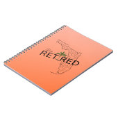 Zum Glück ermüdet Florida Map und Tropical Palm Tr Notizblock (Linke Seite)