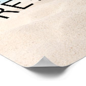 Zum Glück ermüdet Florida Map und Tropical Palm Tr Poster (Ecke)