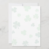 Zum Glück - erste Einladung zum Geburtstag (Rückseite)