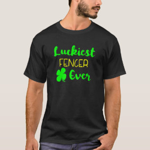 Zum Glück Fencer je St Patricks Day Irish Fencing T-Shirt