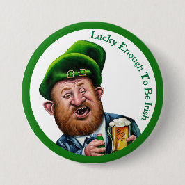 Zum Glück genug, um irisch zu sein - St Patrick's  Button