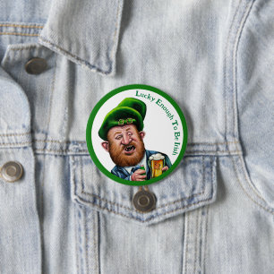 Zum Glück genug, um irisch zu sein - St Patrick's  Button