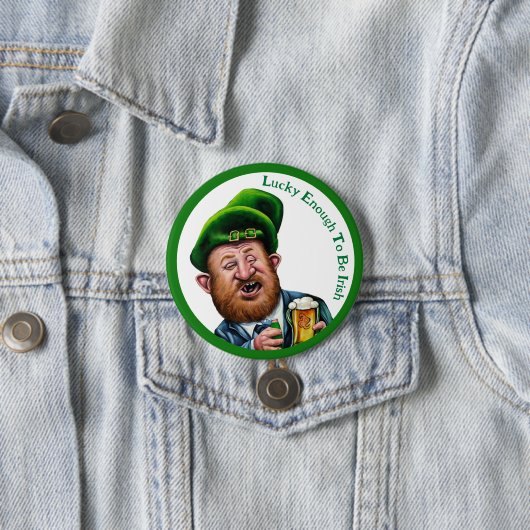 Zum Glück genug, um irisch zu sein - St Patrick's  Button (Beispiel)