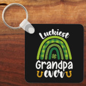 Zum Glück Großvater je Familie St Patrick's Day Schlüsselanhänger (Vorderseite)
