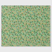 Zum Glück grüne Klee Gold Coins St Patrick's Day Geschenkpapier (Flach)