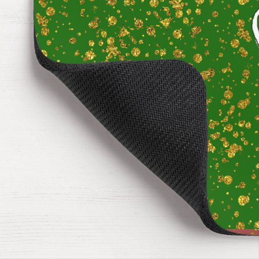 Zum Glück grünes Kleeblatt St. Patrick's Day Mousepad (Ecke)